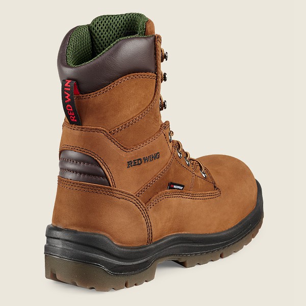 Red Wing Safety Bot Erkek - King Toe® - 8-Inch Insulated Waterproof Toe - Kahverengi - 46XHNYOVA